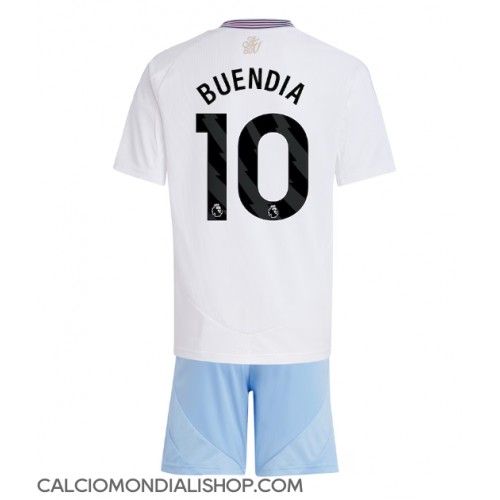 Maglie da calcio Aston Villa Emiliano Buendia #10 Seconda Maglia Bambino 2024-25 Manica Corta (+ Pantaloni corti)